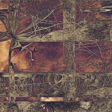 Vintage tarzı tasarım öğeleri, çizik doku ve farklı renk desen Retro arka plan