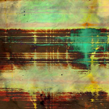 Vintage tarzı tasarım öğeleri, çizik doku ve farklı renk desen Retro arka plan