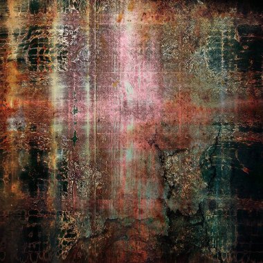 Vintage tarzı tasarım öğeleri, çizik doku ve farklı renk desen Retro arka plan