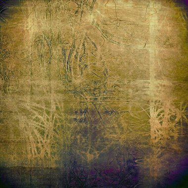 Vintage tarzı tasarım öğeleri, çizik doku ve farklı renk desen Retro arka plan