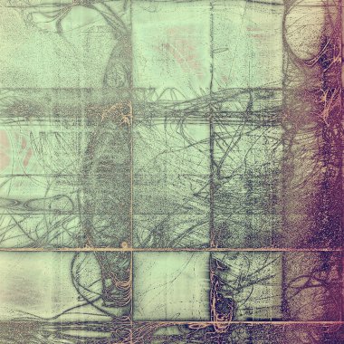 Vintage tarzı tasarım öğeleri, çizik doku ve farklı renk desen Retro arka plan