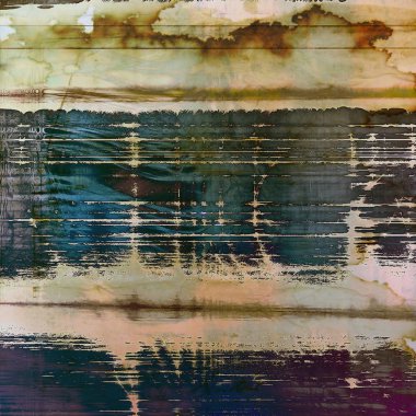 Vintage tarzı tasarım öğeleri, çizik doku ve farklı renk desen Retro arka plan