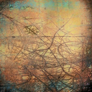 Vintage eski stil doku, yıpranmış ve kaba grunge arka plan ile farklı renk desen