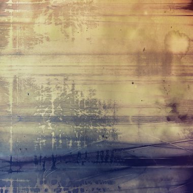 Yaratıcı vintage yüzey dokusunu, grunge arka plan kompozisyon yakından. Farklı renk desen ile