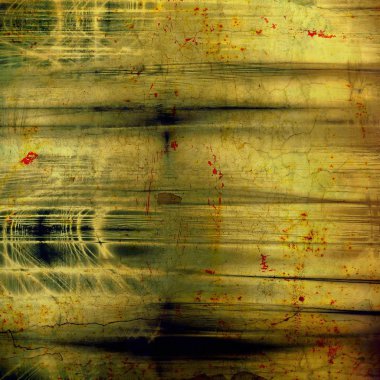 Yaratıcı vintage yüzey dokusunu, grunge arka plan kompozisyon yakından. Farklı renk desen ile