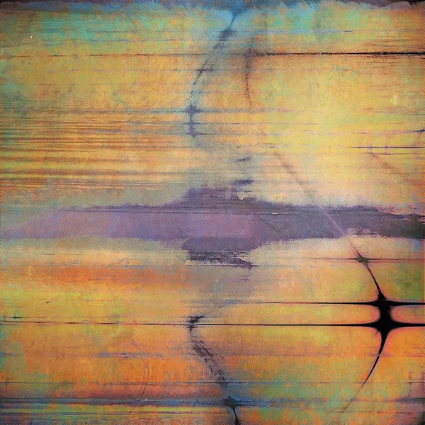 Yaratıcı vintage yüzey dokusunu, grunge arka plan kompozisyon yakından. Farklı renk desen ile