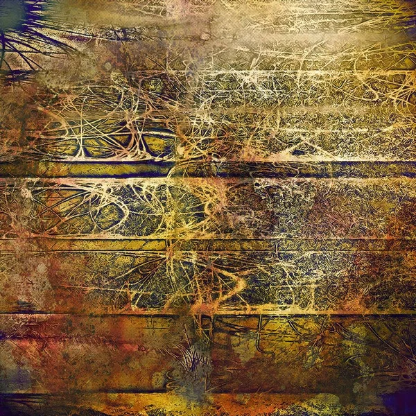 Подряпаний гранжевий фон або плямиста старовинна текстура. З різними кольоровими візерунками — стокове фото