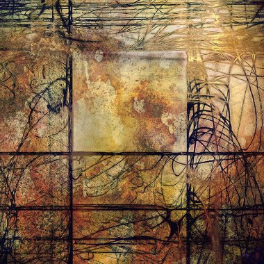 Zemin, antika arka plan farklı renk desenleri ile kaba dokulu