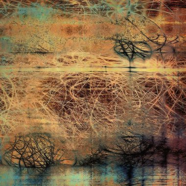 Soyut boş grunge arka plan, lekeleri ve farklı renk desen ile eski doku