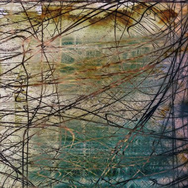 Soyut boş grunge arka plan, lekeleri ve farklı renk desen ile eski doku