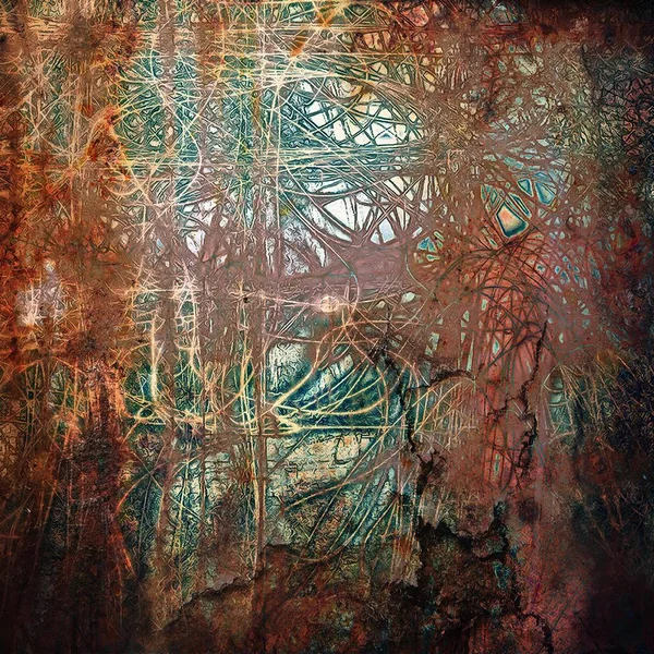 Zemin, antika arka plan farklı renk desenleri ile kaba dokulu