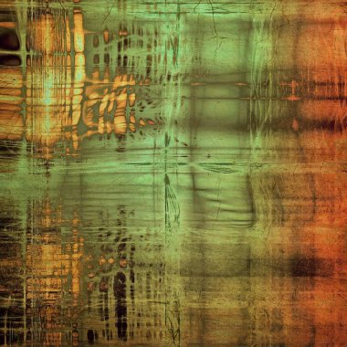 Yaratıcı vintage yüzey dokusunu, grunge arka plan kompozisyon yakından. Farklı renk desen ile
