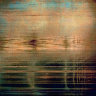 Yaratıcı vintage yüzey dokusunu, grunge arka plan kompozisyon yakından. Farklı renk desen ile