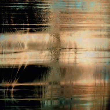 Yaratıcı vintage yüzey dokusunu, grunge arka plan kompozisyon yakından. Farklı renk desen ile