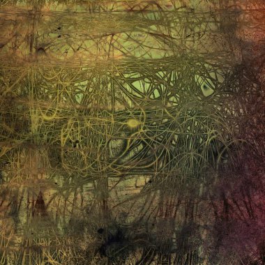 Vintage dekoratif doku grunge tasarım öğeleri ve farklı renk desen