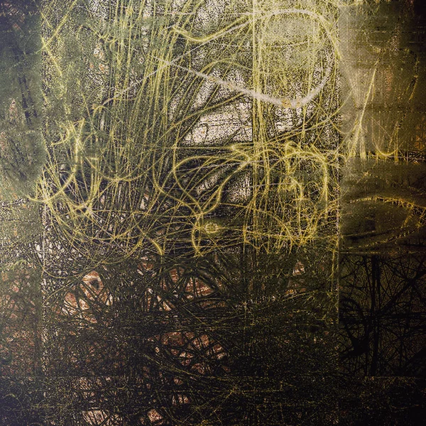 Yaratıcı vintage yüzey dokusunu, grunge arka plan kompozisyon yakından. Farklı renk desen ile