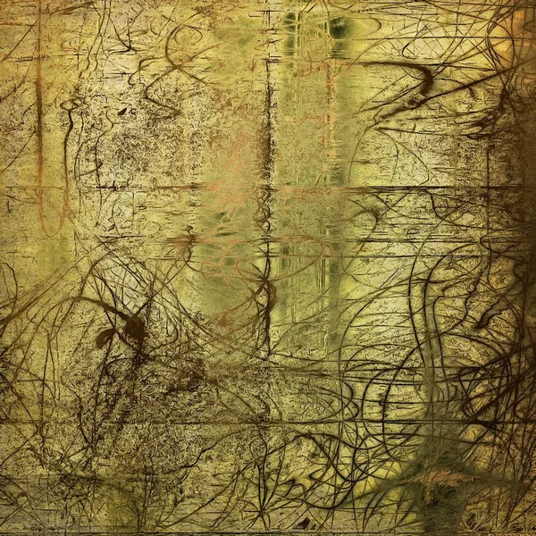 Yaratıcı vintage yüzey dokusunu, grunge arka plan kompozisyon yakından. Farklı renk desen ile