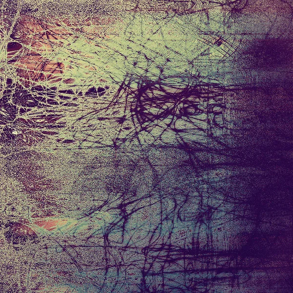 Yaratıcı vintage yüzey dokusunu, grunge arka plan kompozisyon yakından. Farklı renk desen ile