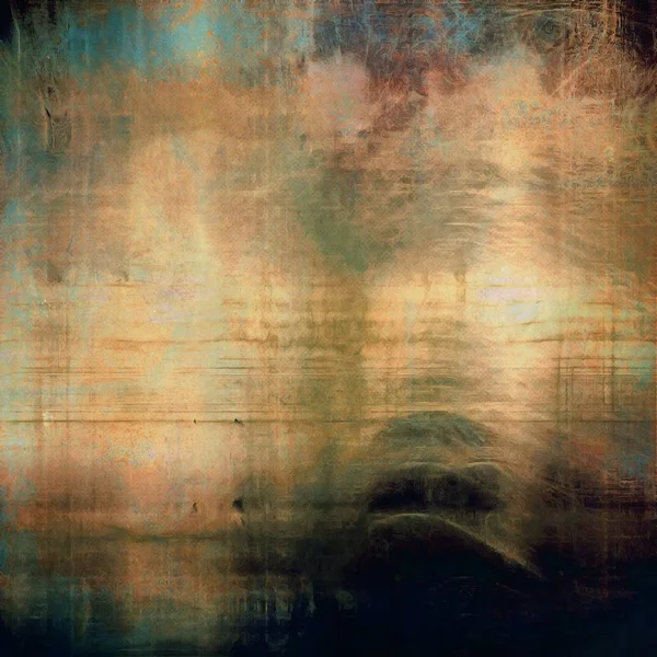 Yaratıcı vintage yüzey dokusunu, grunge arka plan kompozisyon yakından. Farklı renk desen ile