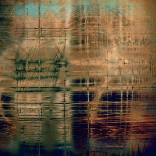 Vintage dekoratif doku grunge tasarım öğeleri ve farklı renk desen