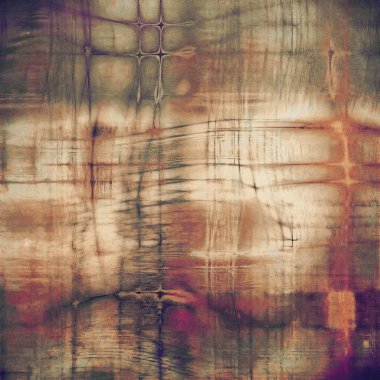 Retro grunge antika arka plan veya yıpranmış antika doku ile farklı renk desen