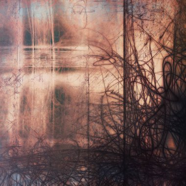 Arka plan, soyut vintage tarzı doku ile farklı renk desen Grunge çizik