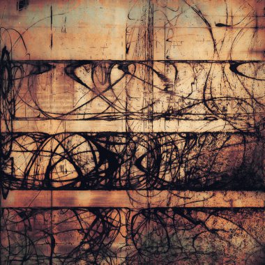 Sanat arka plan veya vintage tarzı doku retro grafik öğeleri ve farklı renk desen