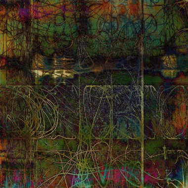 Yıpranmış ve sıkıntılı grunge arka plan ile farklı renk desen