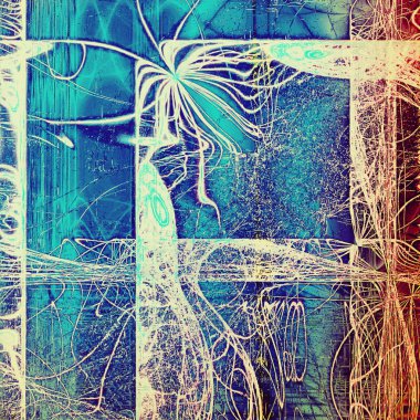 Retro arka plan veya eski moda doku. Farklı renk desen ile