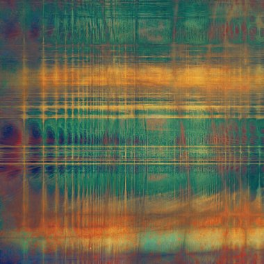 Vintage doku, eski stil çerçeve dekorasyon grunge grafik öğeleri ve farklı renk desen