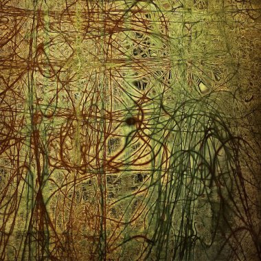 Vintage doku, eski stil çerçeve dekorasyon grunge grafik öğeleri ve farklı renk desen