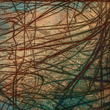 Vintage doku, eski stil çerçeve dekorasyon grunge grafik öğeleri ve farklı renk desen