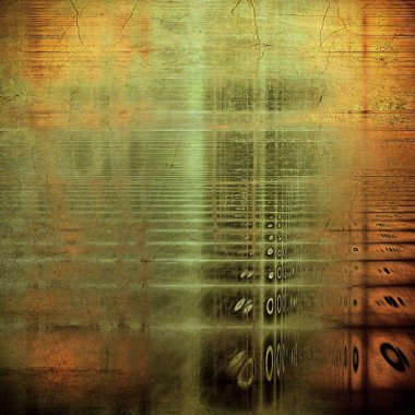 Vintage dekoratif doku grunge tasarım öğeleri ve farklı renk desen