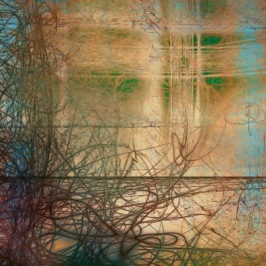 Metin veya resim alanı olan Grunge arka plan. Farklı renk desen ile