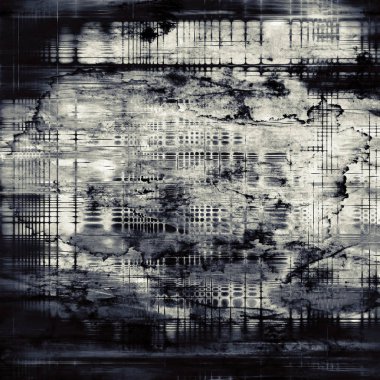 Dekoratif kompozisyon veya dokulu grunge öğeleri ve farklı renk desen vintage şablonu tasarlanmış eski stil