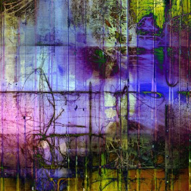 Eski grungy şık kompozisyon, vintage doku ile farklı renk desen