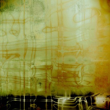 Arka plan veya doku. Grunge stil öğeleri ve farklı renk desen Vintage grafik kompozisyonu