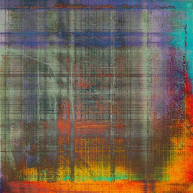 Dekoratif kompozisyon veya dokulu grunge öğeleri ve farklı renk desen vintage şablonu tasarlanmış eski stil