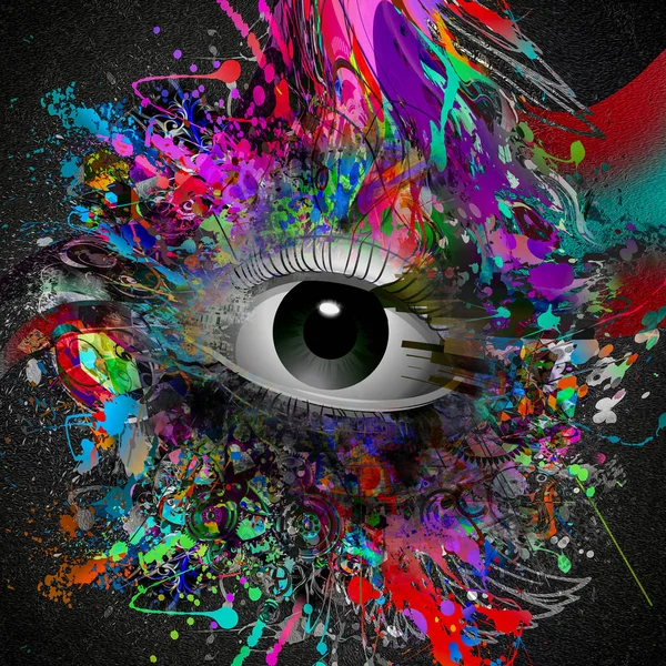 Arka plan üzerinde sihirli göz