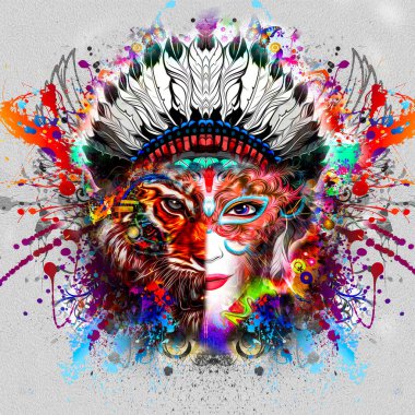 Gizemli kadın yüzü