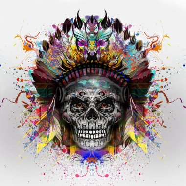 El yapımı Hint kafatası.