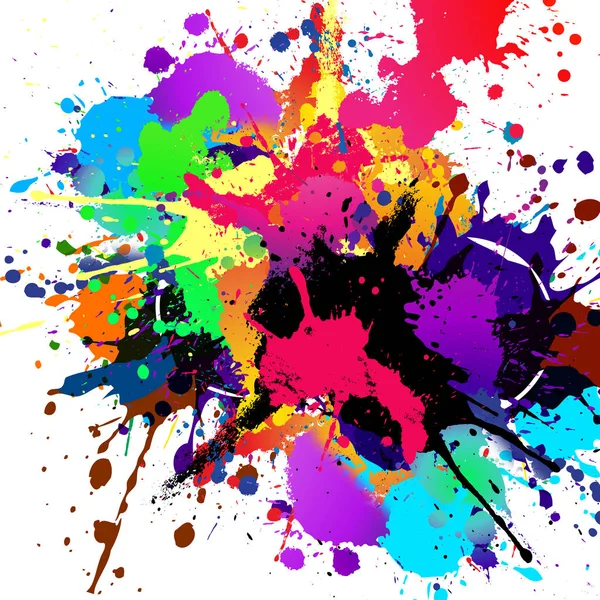 Abstract Creative Wallpaper Colors Blots — Stock Photo, Image