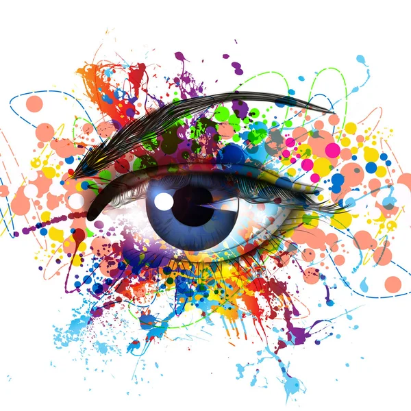 Magic Colorful Eye Abstract Background — Stock Photo, Image