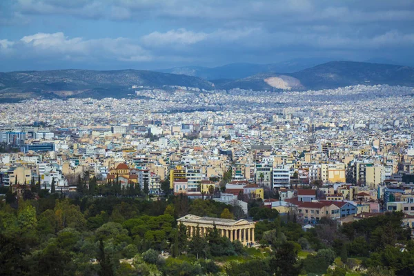 Schöne Landschaft Der Stadt Athen Griechenland — Stockfoto