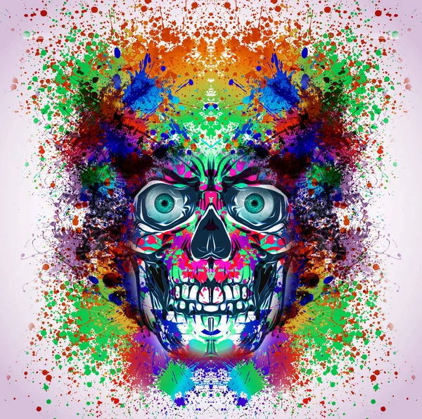 Abstract Background Skull Background — Stock Photo, Image