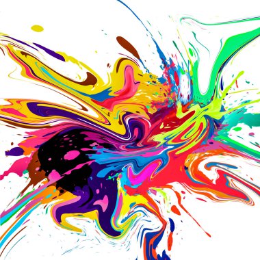 Sıçramalı soyut renkli arkaplan