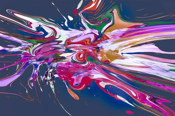 abstract art rainbow background line