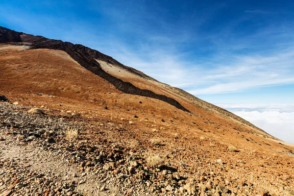 Национальный Парк Тейде Тенерифе Канарские Острова Красочная Почва Вулканической Тропы — стоковое фото