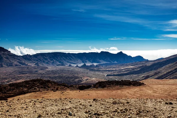 Národní Park Teide Tenerife Kanárské Ostrovy Barevné Půdy Stopy Sopečné — Stock fotografie
