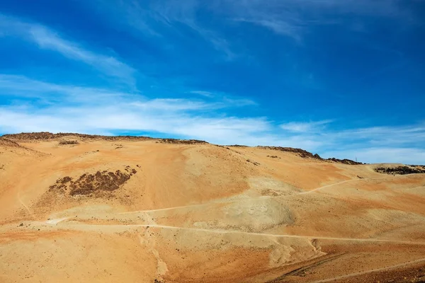 Teide 테네리페 카나리아 몬타나 오르막 흔적의 하이킹 3718 스페인에서 봉우리까지 — 스톡 사진